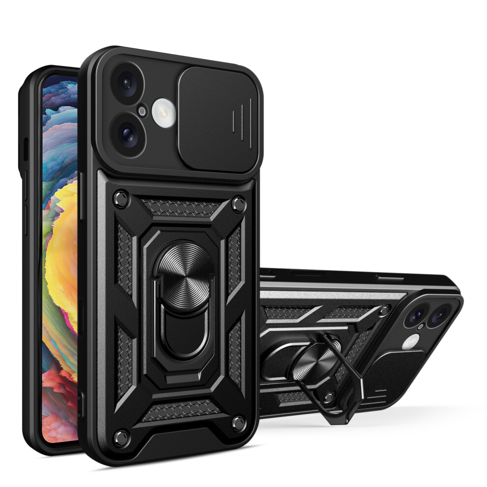 (Iphone 16, ) For Iphone 17 Shockproof Case With Camera Lens Protection Black 5059302173559