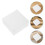 10Pcs Bröllopskaka Dummy Set: Skumgummi Fyrkantiga För 11