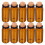 30St Miniatyr Glasflaskor: 10 Ml Brunglasampuller Med Kork 1