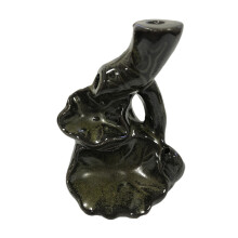 Water Lily Ceramic Incense Burner For Sandalwood Cones Backflow Censer