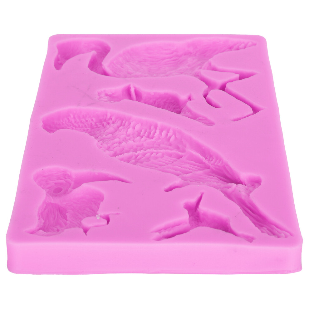 Pink Bird Pattern Fondant Silicone Mold for Chocolate, Candle & Resin-image-OPC-PMSRGW6-NEW