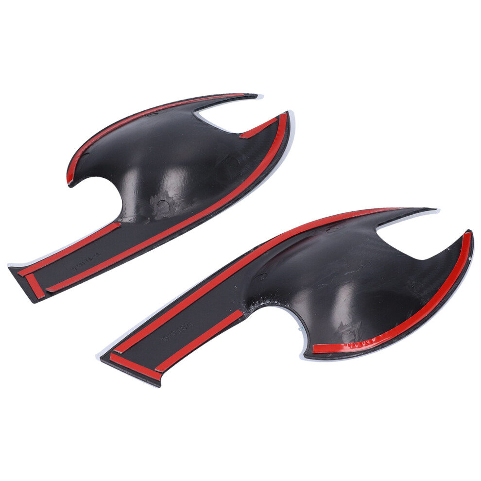 4Pcs Car Door Handle Bowl Cover For Mazda Cx-3 2016-2018, Carbon Fiber Style 4911358891911