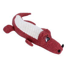 Coccodrillo rosso in peluche 72g 30x17cm Giocattolo per cani