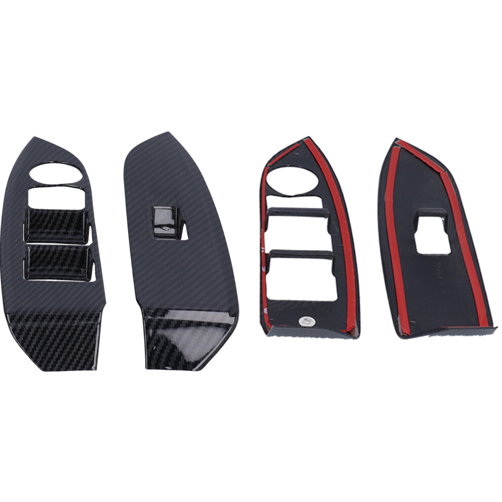 4Pcs Carbon Fiber Window Switch Panel Cover For Mazda Cx-3 2016-2021 8281358892055