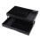 Foldable Black Desk Organizer Tray, Multi-Level Expandable Plastic 15