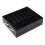 Foldable Black Desk Organizer Tray, Multi-Level Expandable Plastic 12