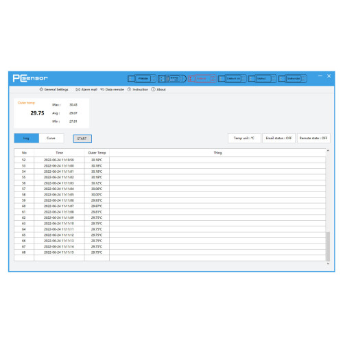 USB Computer Temperature Data Logger & Alarm - -40~+125 2