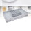 Foldable Multi-Level Grey Plastic Desk Organizer Tray, Space Saving 8