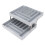 Foldable Multi-Level Grey Plastic Desk Organizer Tray, Space Saving 16