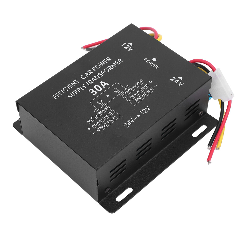 24V To 12V Dc Converter 30A 360W Metal Car Power Supply For Trucks & Rvs 4401358892006