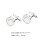 One Pair Copper Button Cufflinks For Shirt Cuffs 7