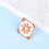 1Pc Rectangular Flower Pattern Copper Plated Cufflinks 7