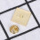 1Pc Rectangular Flower Pattern Copper Plated Cufflinks 11