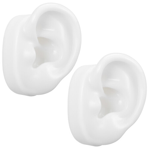 8 Pairs Reusable Silicone Simulation Ear Model For Display