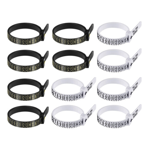 12Pcs American Ring Size Measuring Tool For Daily Use