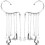 2Pcs Tassel Ear Bone Clip Moon Star Cuff Non Piercing Hook Earrings 5