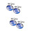 2 Pairs Sleeve Cufflink Shirt Suit Stud Flag Embellishment 9