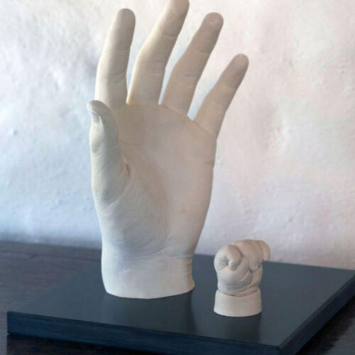 One Set Diy Plaster Hand Casting Kit For Family 3D Keepsake Sculptures 2