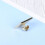 1Pc Rectangular Flower Pattern Copper Plated Cufflinks 8