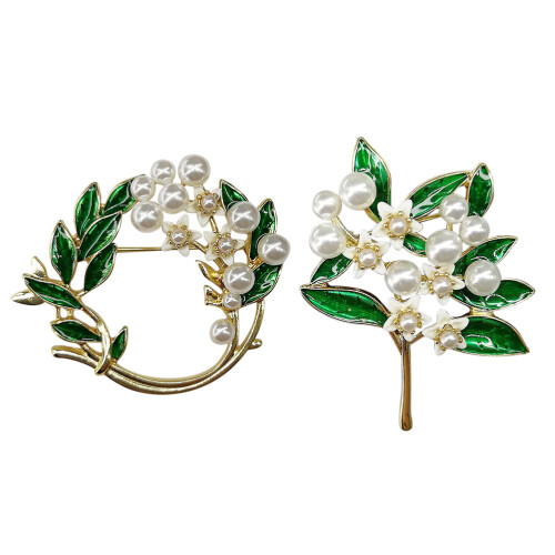 2St Parel Garland Corsages Compacte Broche En Sjaal 2