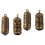 4 Pcs Pure Brass Buddhist Pendant Keychain Om 4