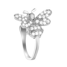 Rhinestone Bee Ear Clip Non Piercing Cuff Earring For Women Girls