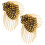 2Pcs Tassel Epaulettes Replacement Costume Chain Rivet Decor 11
