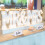 100 Pcs Bronzing Design Textured Table Tent Cards For Weddings 4