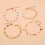 One Set Multi Layer Alloy Colorful Shell Bead Ankle Chain Golden White 8