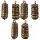 6 Pcs Pure Brass Buddhist Pendant Key Chain Om 3