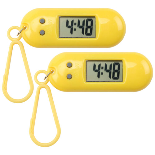 2Pcs Keychain Pocket Digital Watch For Students Examination 1