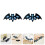 One Pair Halloween Bat Earrings Glitter Ear Studs Party Dangler 7