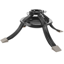 Christmas Tree Stand: Heavy Duty Metal Base With Screw Clamp