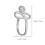 2Pcs U-Shape Shining Nose Rings Snail And Snake Design 9