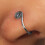 2Pcs U-Shape Shining Nose Rings Snail And Snake Design 6