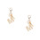 2 Pcs Chaveiro Alfabeto Com Borla E Fecho Para 4