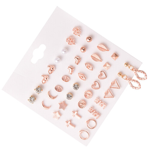1 Set Enkel Örhängen Smycken Modeaccessoar