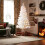 Living And Home 7FT/210CM White Pre-Lit Fiber Optic Christmas Tree with Colourful LED Lights 2