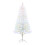 Living And Home 7FT/210CM White Pre-Lit Fiber Optic Christmas Tree with Colourful LED Lights 3
