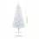 Living And Home 7FT/210CM White Pre-Lit Fiber Optic Christmas Tree with Colourful LED Lights 6