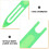 6Pièces Aiguilles Vert Renforcées Pour Bricolage 8