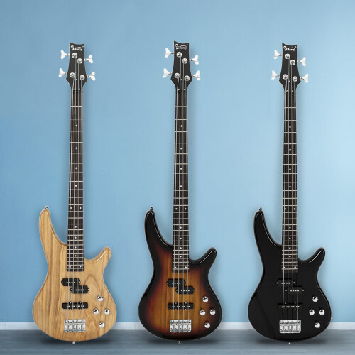Full Size 4 String GIB Electric Bass Guitar w/ Strap Bag 1