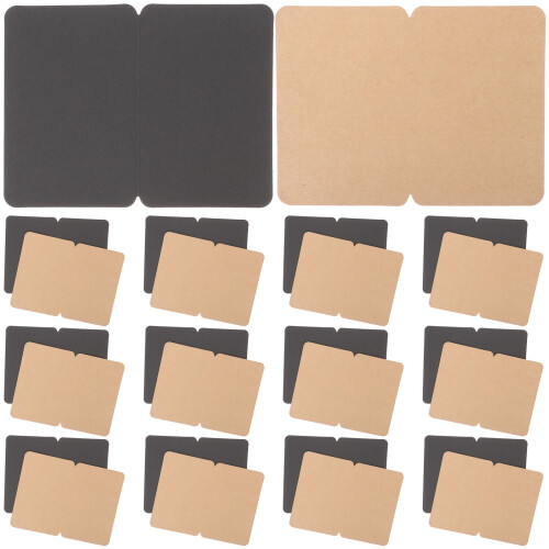 50Pcs Kraftpapperskort DIY Vikbara Meddelandekort 2