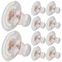 10Pcs Transparent Silikon Örhängeskydd För Kvinnor Och