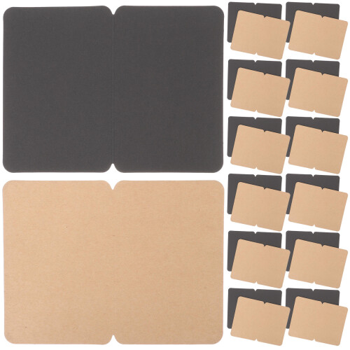 50Pcs Kraftpapperskort DIY Vikbara Meddelandekort 1