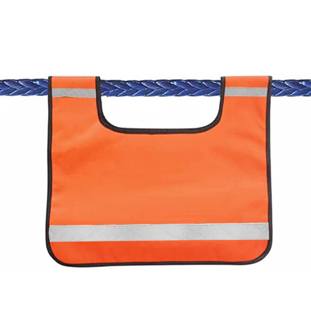 Winch Cable Recovery Damper | Safety Blanket With Pocket, Shock-Absorbing Car Safety Buffer For Road Rescue Trucks Orange 9067246588601