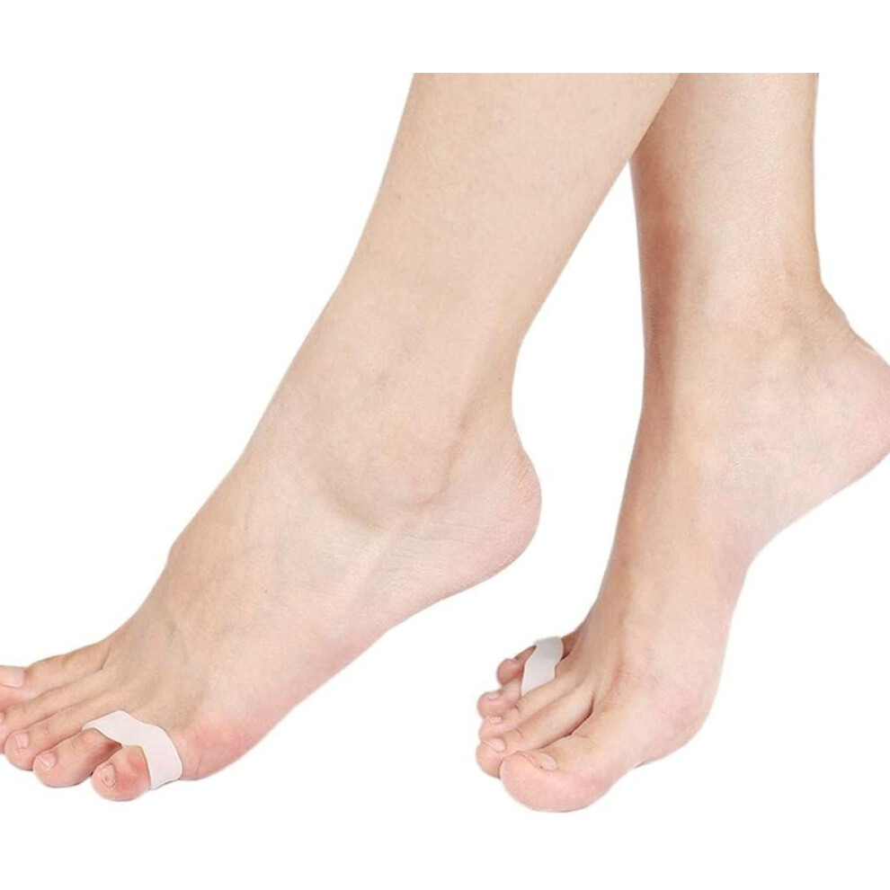 Pinky Toe Straightener Corrector - Little Toe Silicone Gel Separator - Tailor Bunion Pain Relief - For Men And Women