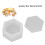 Boîte à bijoux en silicone hexagonale 8x3,7x4 cm 1 pièce 4