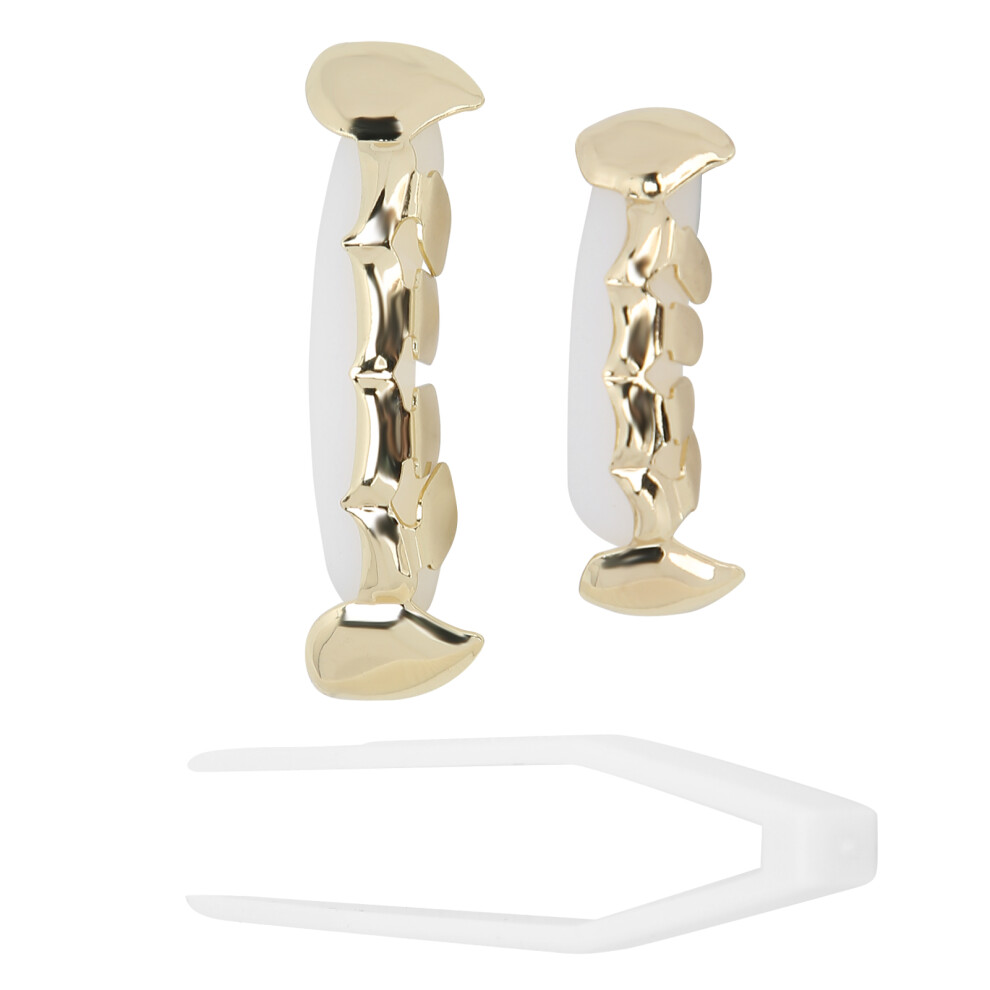 Fashionable Copper Hip Hop Teeth: Perfect for Halloween and Parties
