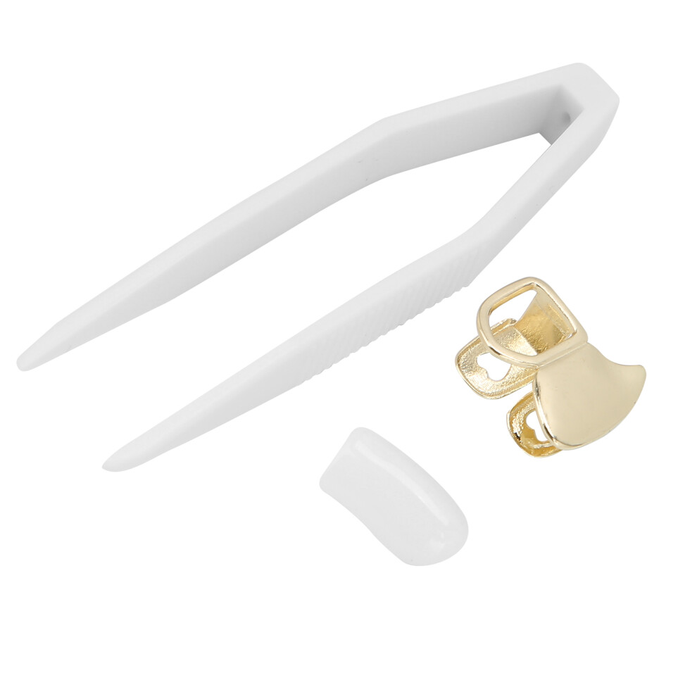 Brass Hollow Hip Hop False Tooth Halloween Costume Accessory Model XHYT1053